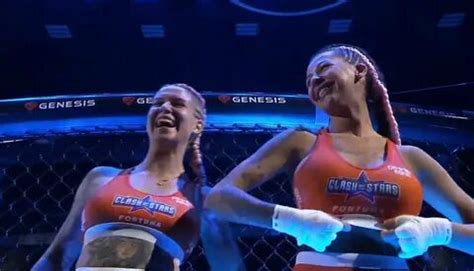 fighter flashes crowd after victory|Fighter flashes crowd after KO win at BKFC